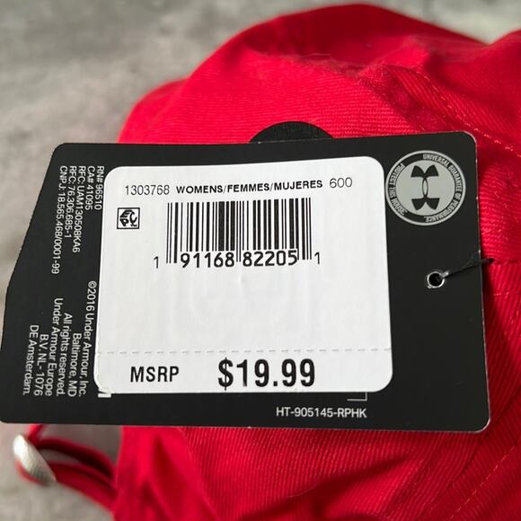 Under Armour Heat Gear Let Freedom Ring Red Baseball Cap NWT - Picture 3 of 7